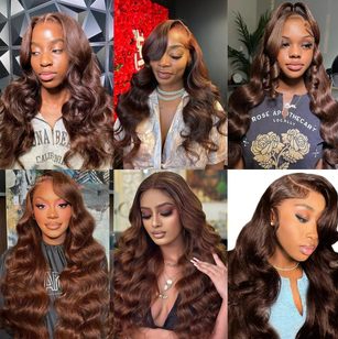 Perruque Lace Front Cheveux Naturels 100% Humains – Brun fonce HairLuxeParis